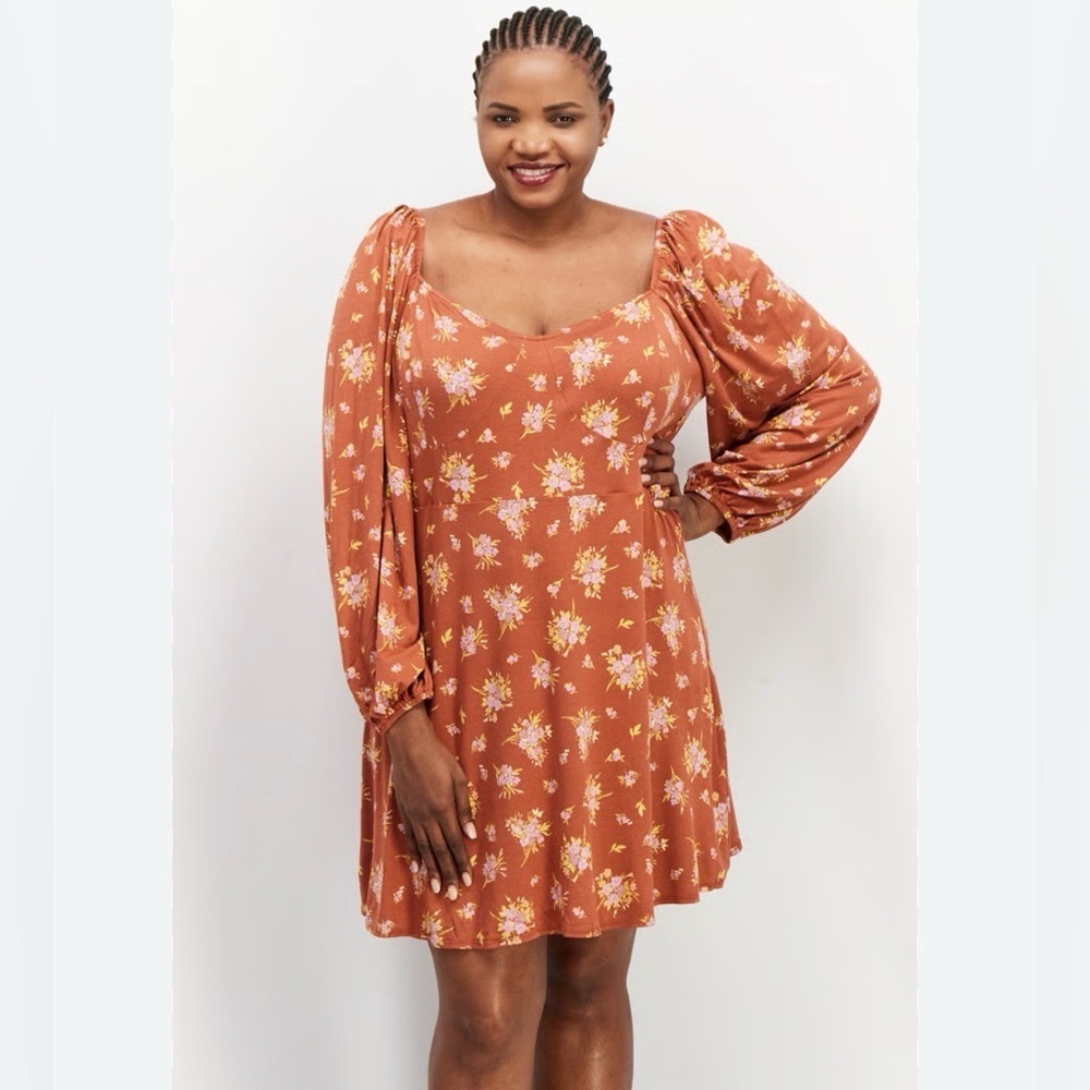 ASOS curve design off the shoulder floral midi dress Size 24 peasant boho